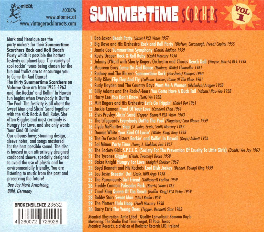 Summertime Scorchers, Vol. 1 cover art