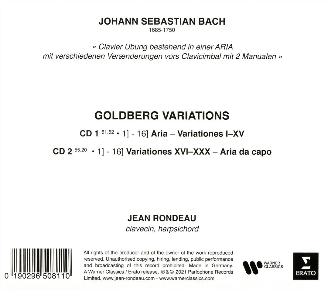 Bach: Goldberg Variations cover art