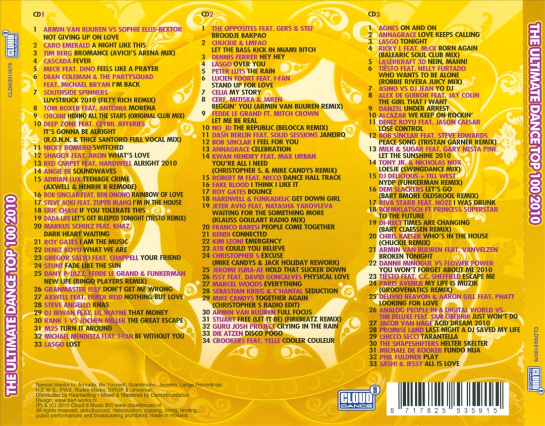 Ultimate Dance Top 100: 2010 cover art