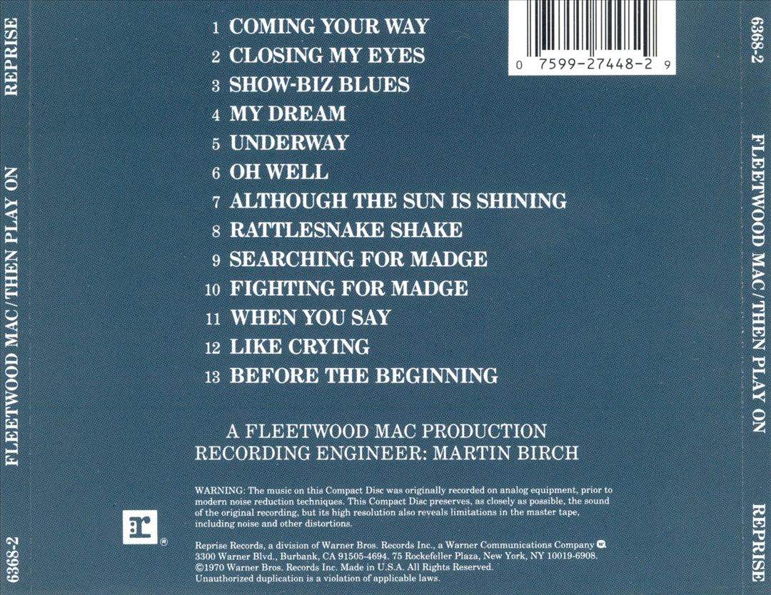 Then Play On cover art