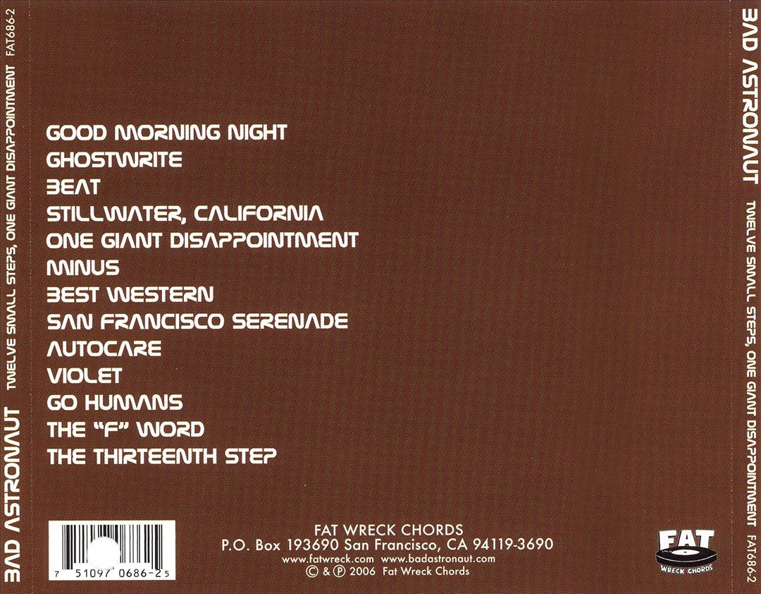Twelve Small Steps, One Giant Disappointment cover art