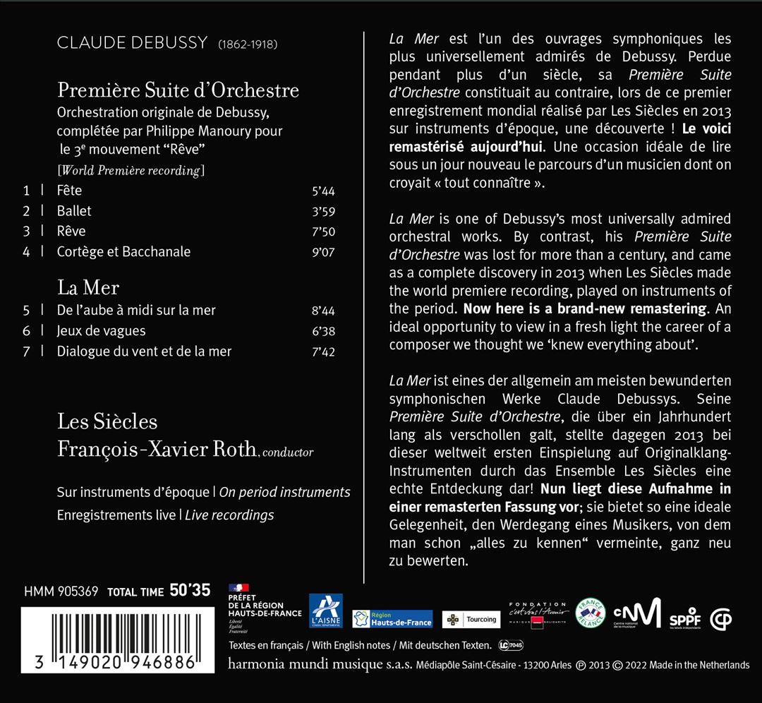 Debussy: La Mer; Première Suite d'orchestre cover art