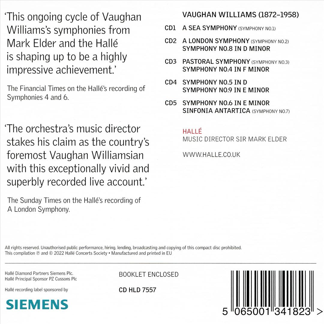 Vaughan Williams: The Complete Symphonies cover art
