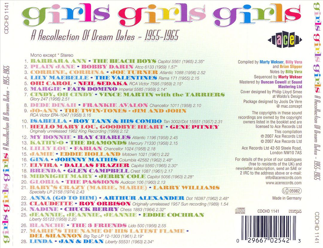Girls! Girls! Girls!: A Yearbook of Dream Dates cover art