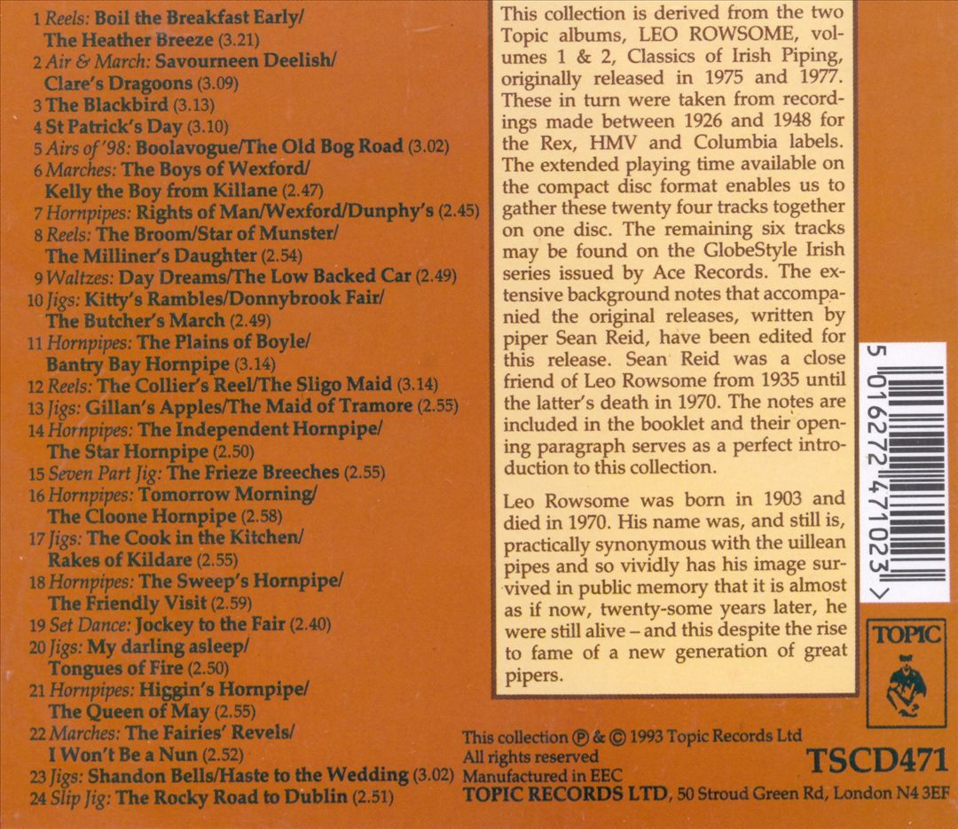 Classics of Irish Piping cover art