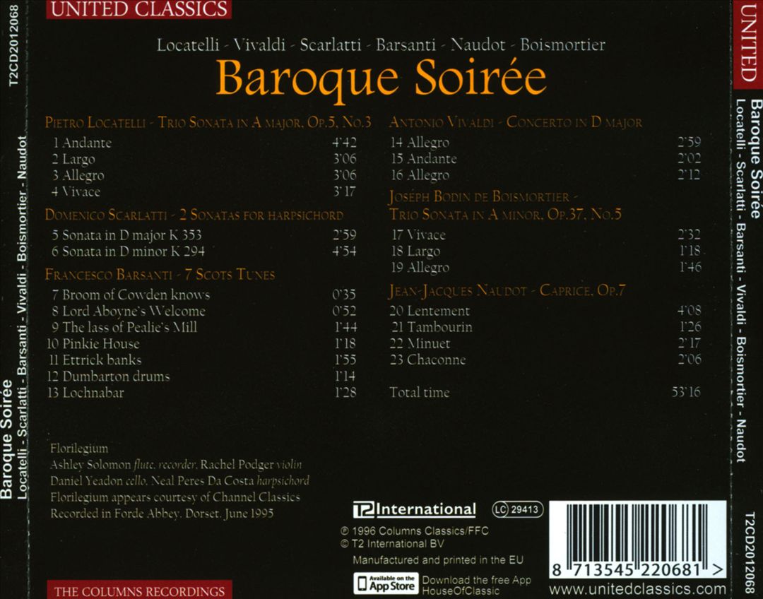 Baroque Soirée cover art
