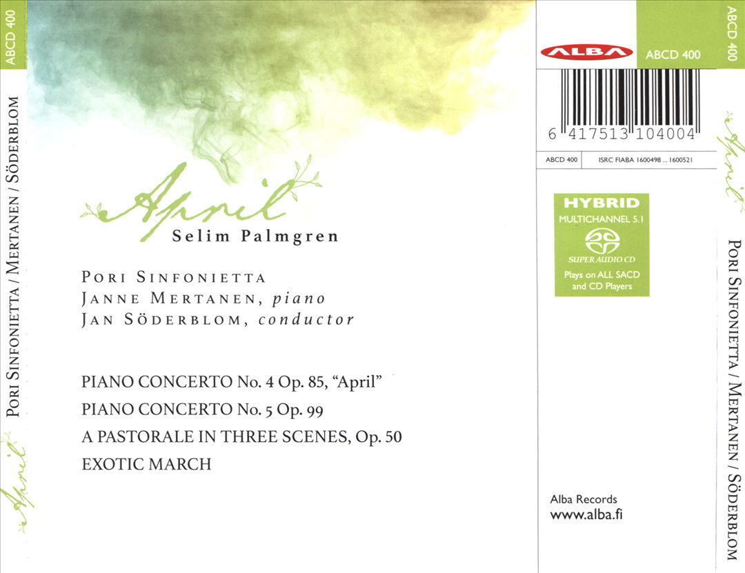Selim Palmgren: April cover art