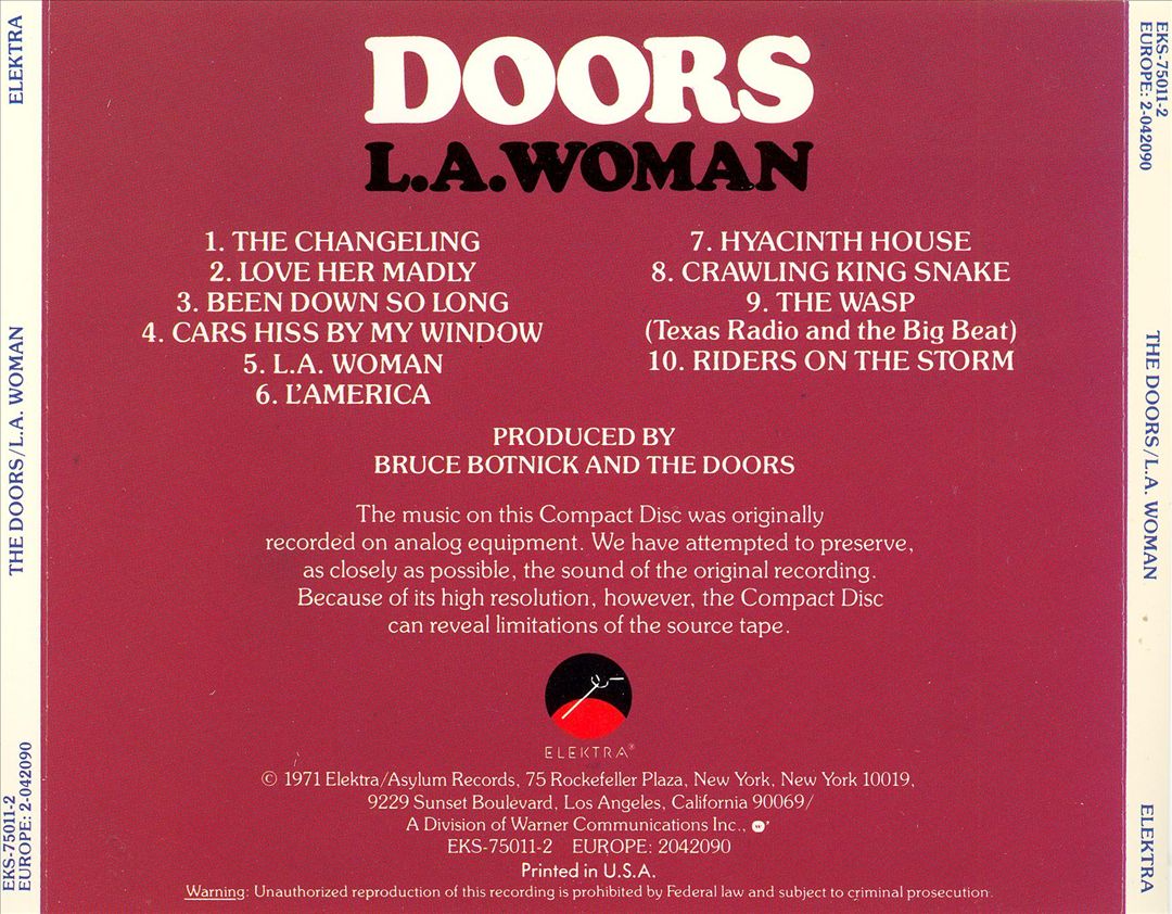 L.A. Woman cover art