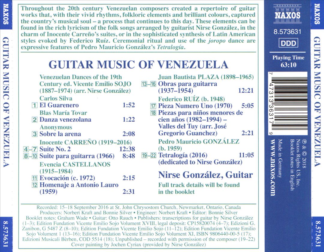 Guitar Music of Venezuela cover art