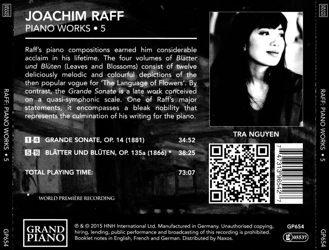 Joachim Raff: Piano Music, Vol. 5 cover art