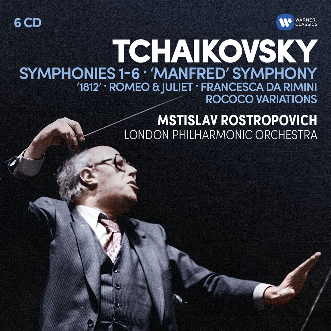 Tchaikovsky: Symphonies 1-6; 'Manfred' Symphony; 182; Romeo & Juliet; Francesca da Rimini; Rococo Variations cover art