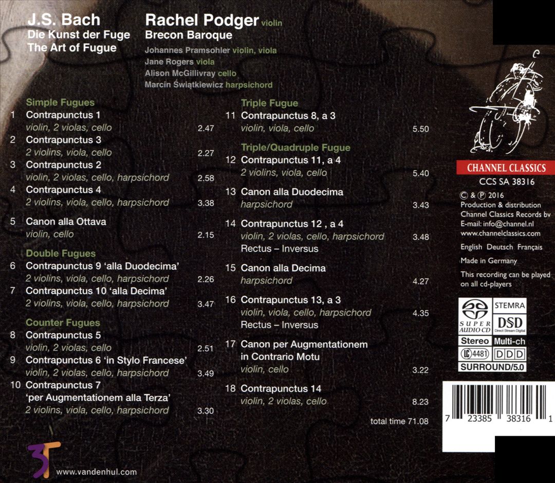 Bach: The Art of Fugue cover art
