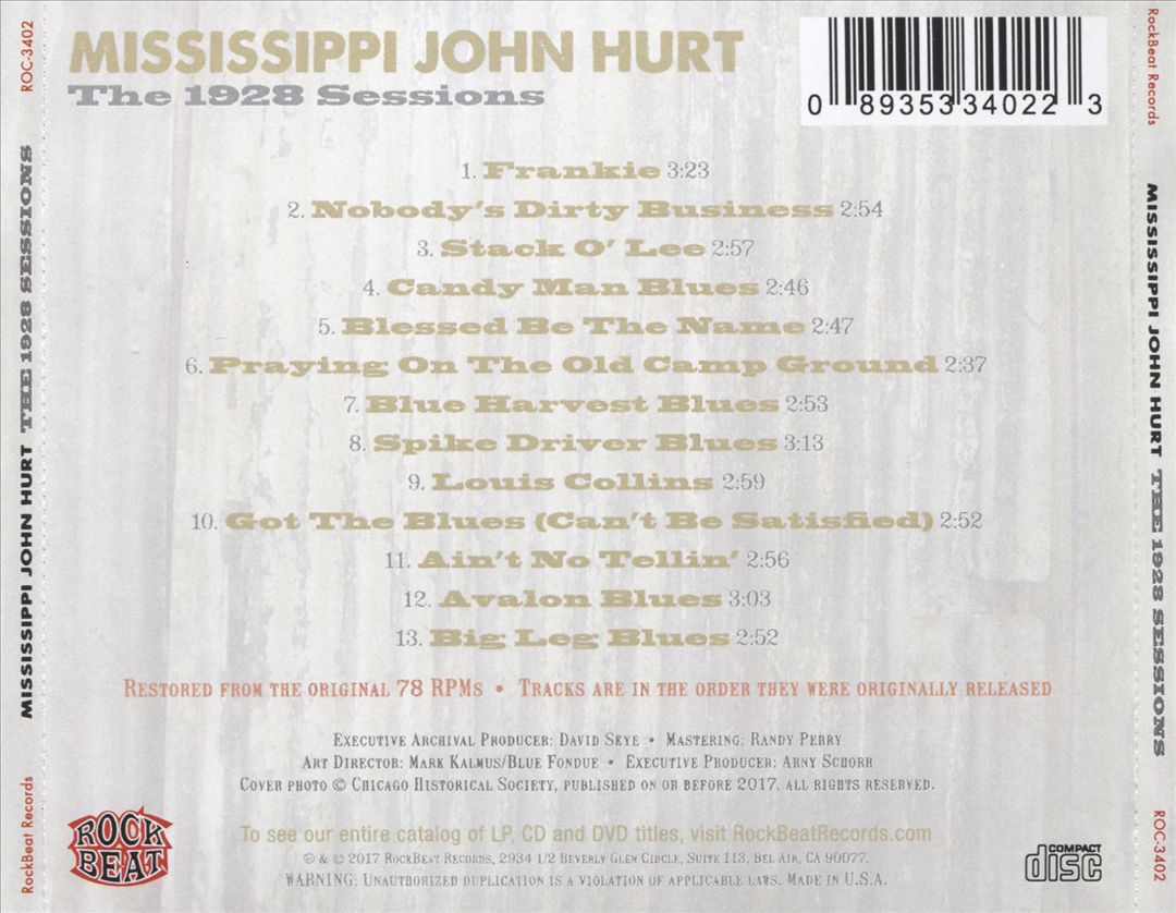 1928 Sessions cover art