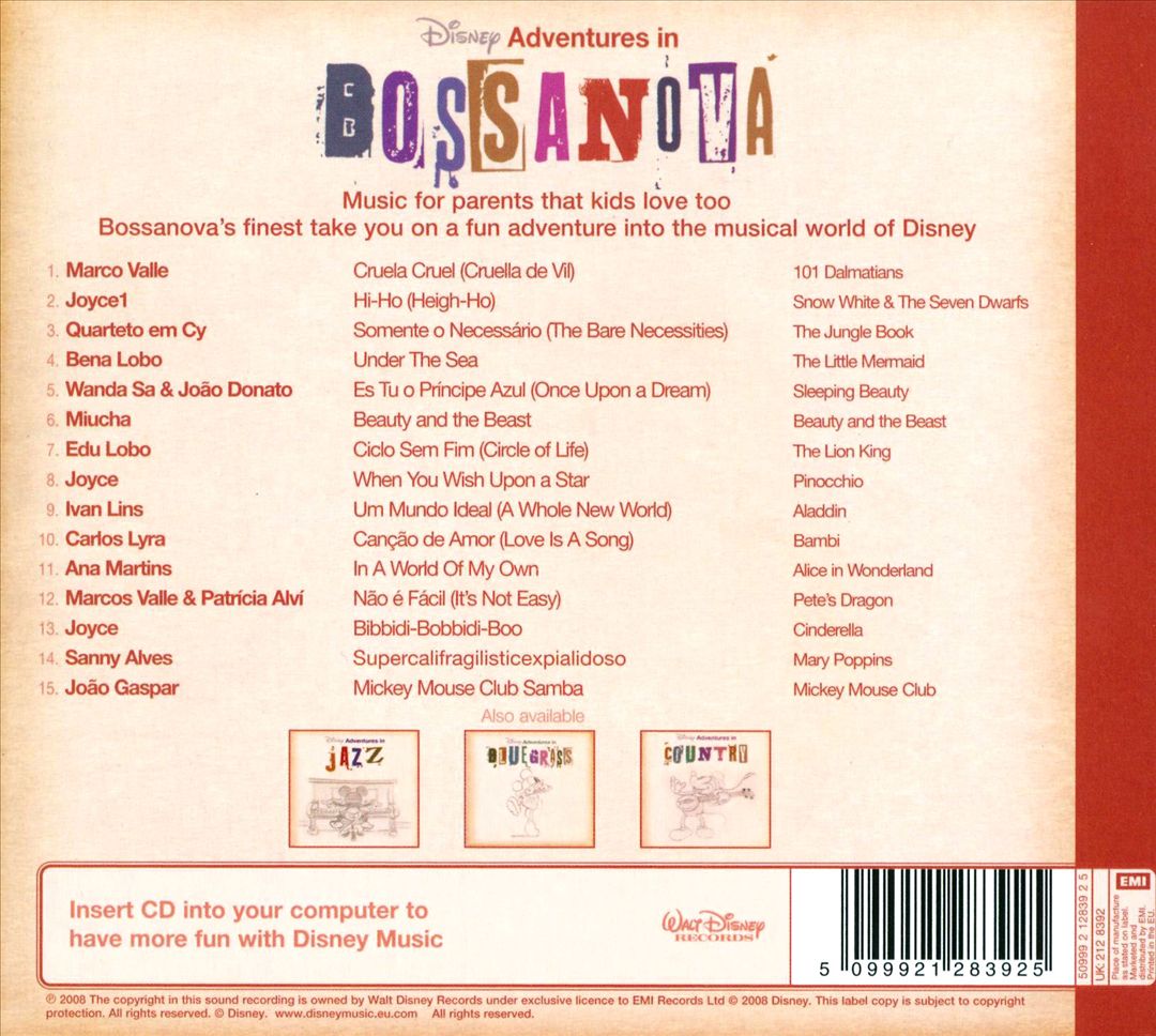 Disney Adventures in Bossa Nova cover art