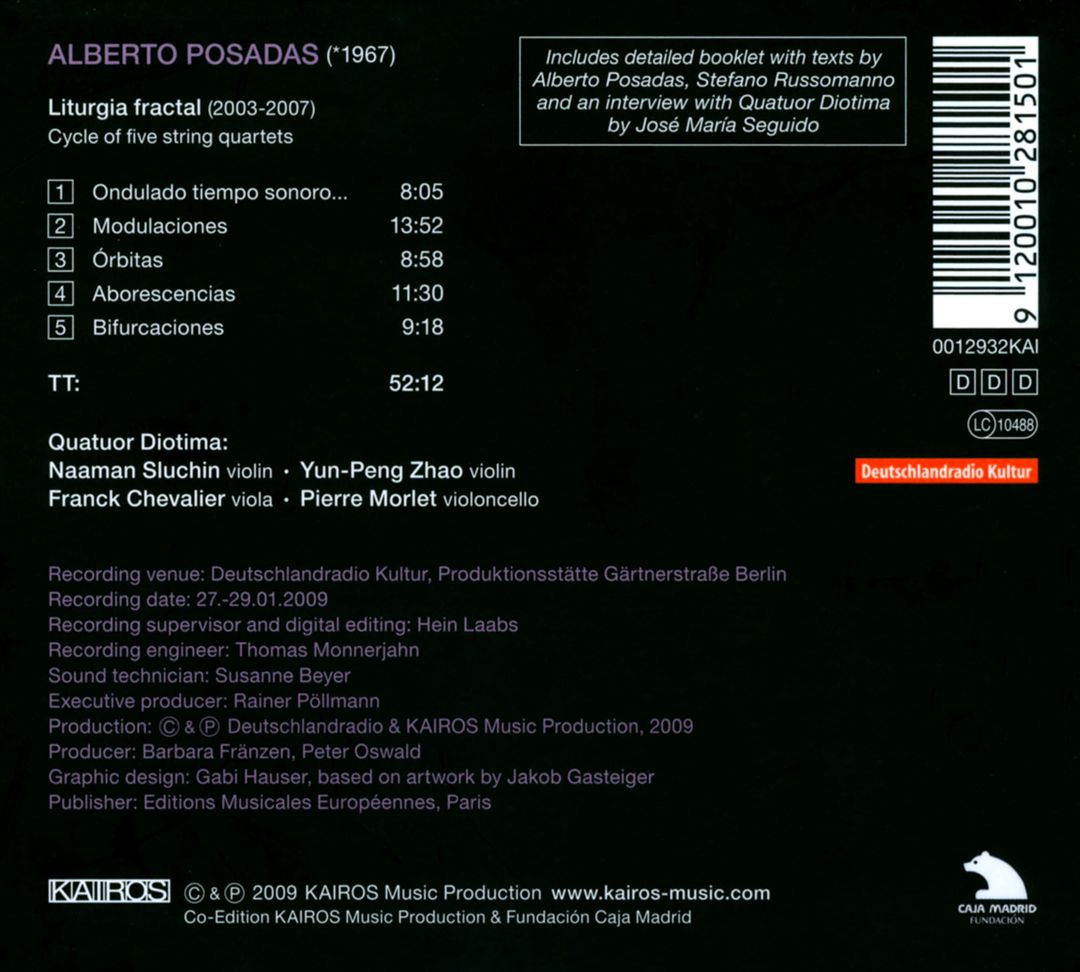 Alberto Posadas: Liturgia fractal cover art