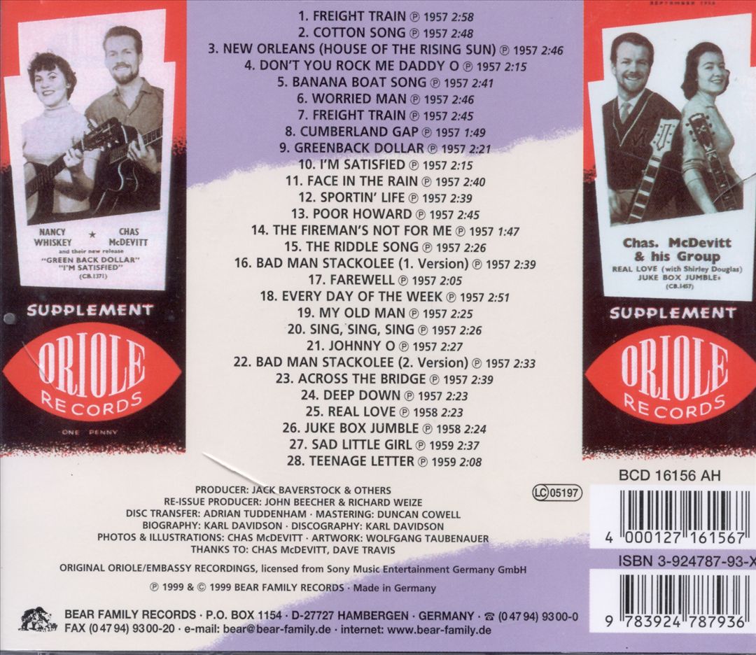 Chas McDevitt Skiffle Group cover art