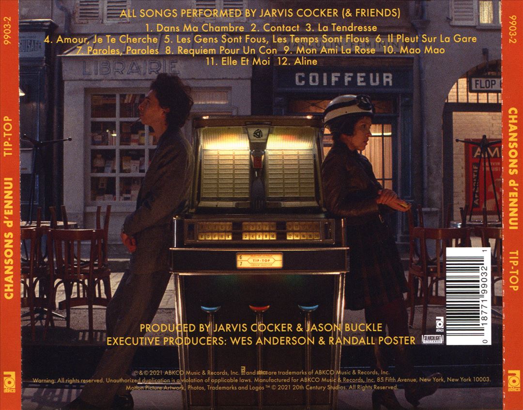 Chansons d'Ennui Tip-Top cover art