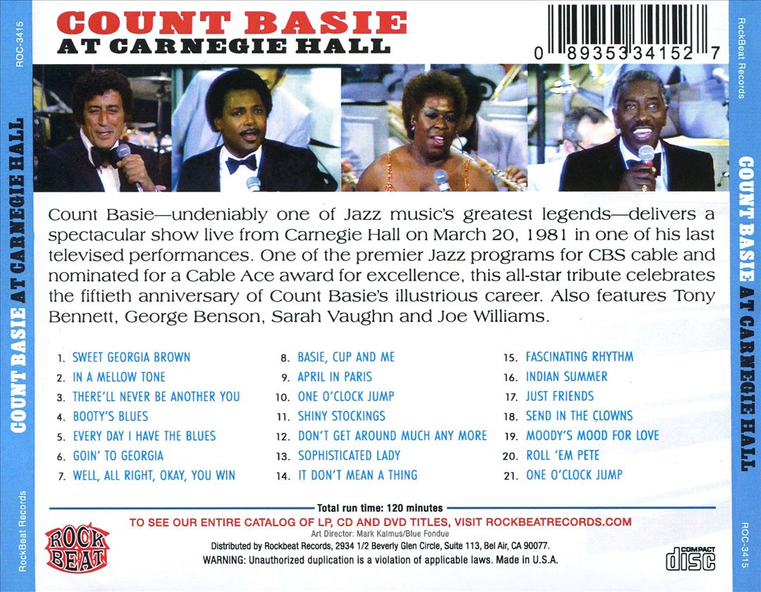 Count Basie at Carnegie Hall cover art