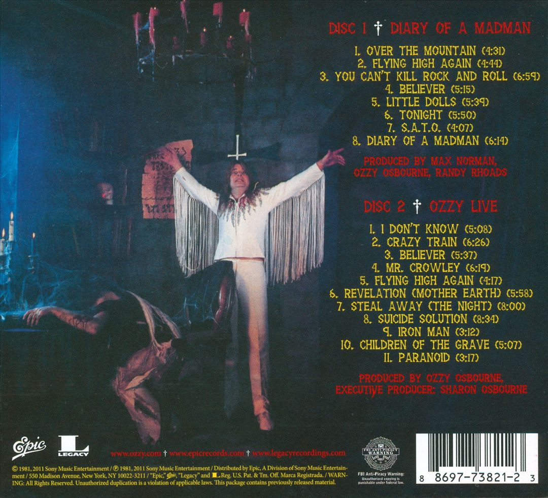 Diary of a Madman cover art