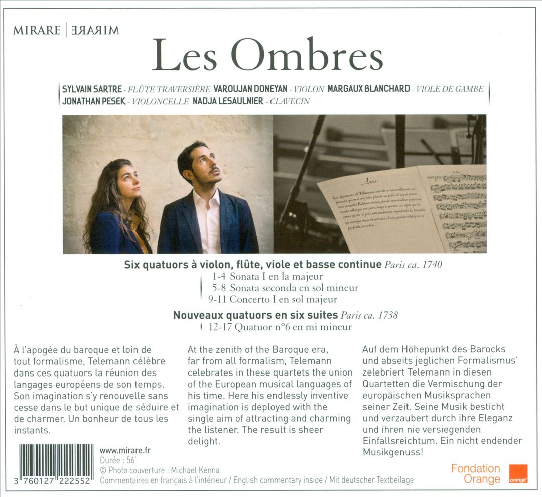 Telemann: Quatuors Parisiens cover art