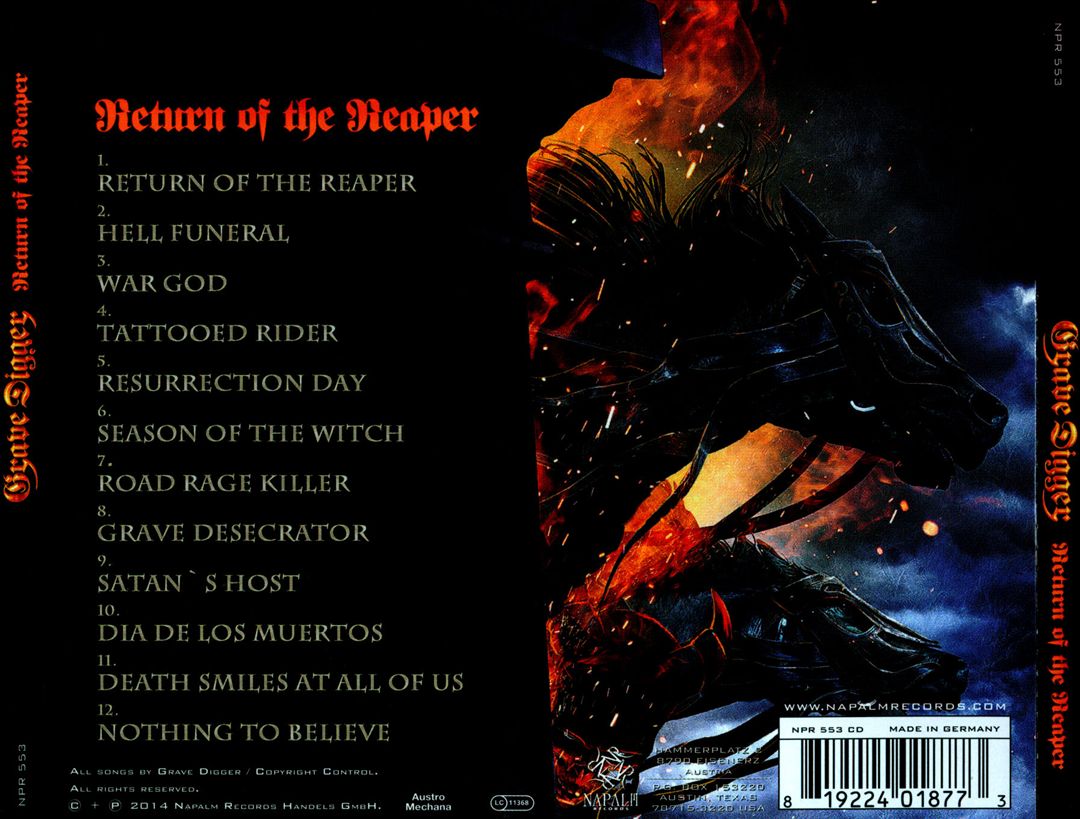 Return of the Reaper cover art