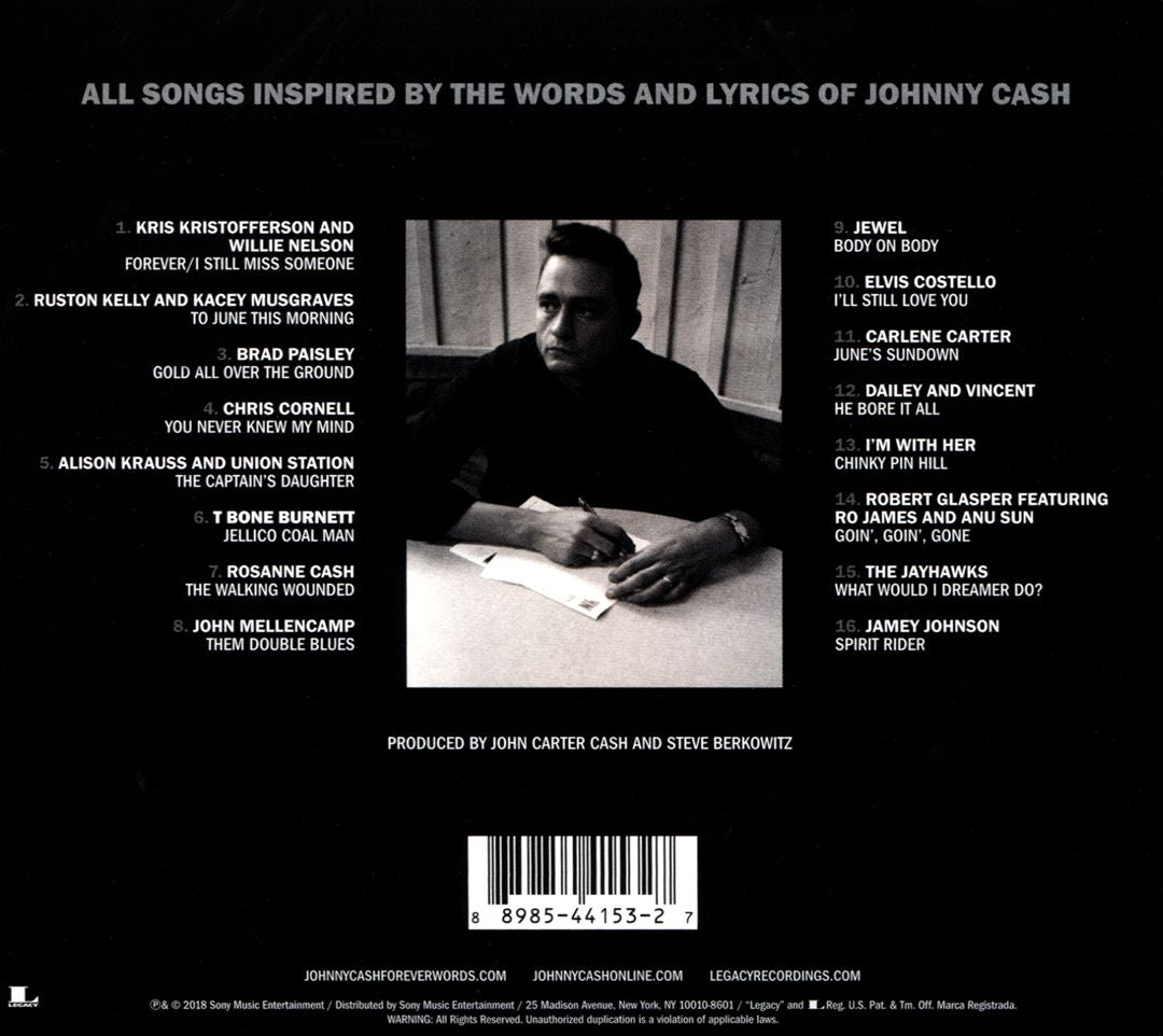 Johnny Cash: Forever Words cover art