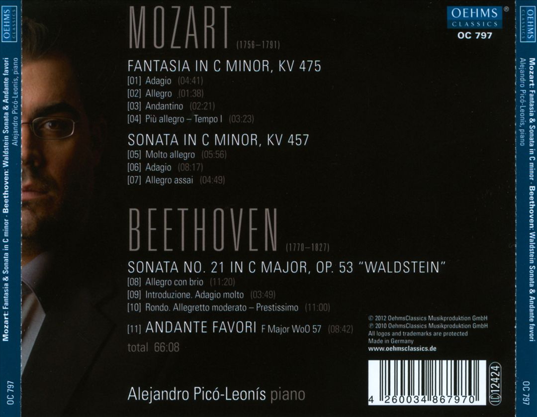 Alejandro Picó-Leonís plays Mozart & Beethoven cover art