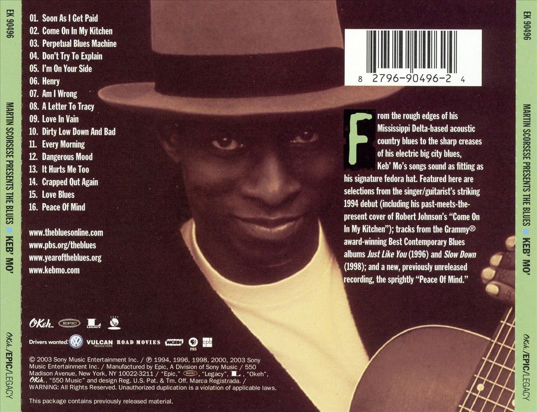 Martin Scorsese Presents the Blues: Keb Mo cover art