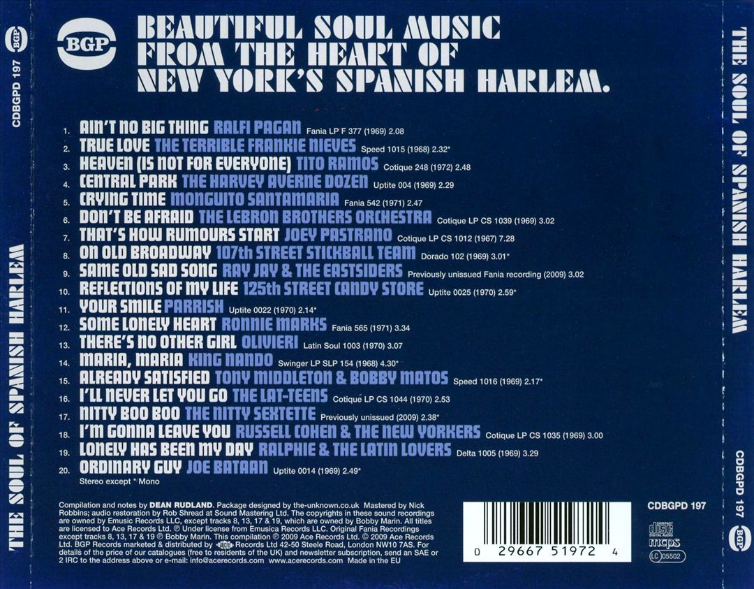 Soul of Spanish Harlem cover art