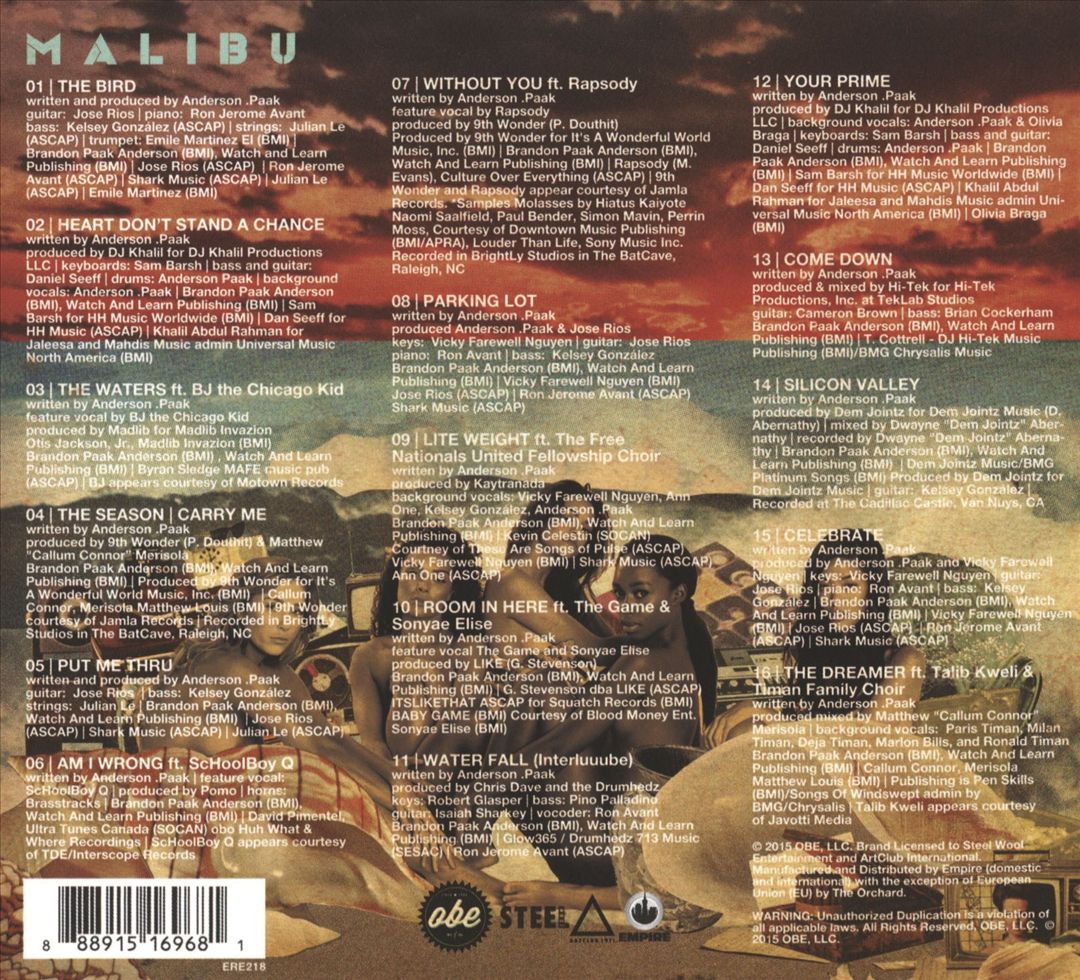 Malibu cover art
