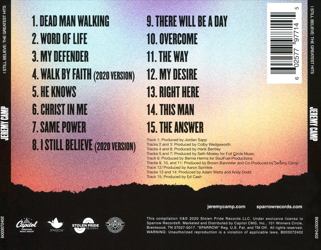 I Still Believe: The Greatest Hits cover art
