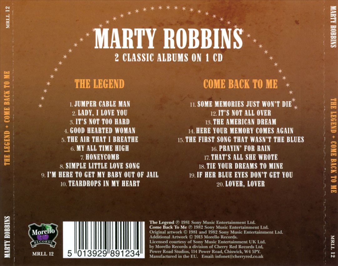 Legend/Come Back to Me cover art