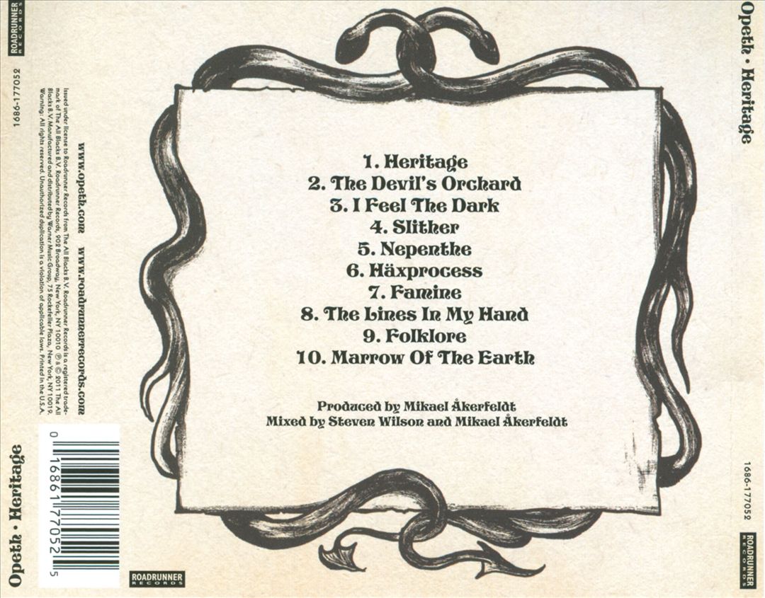 Heritage cover art