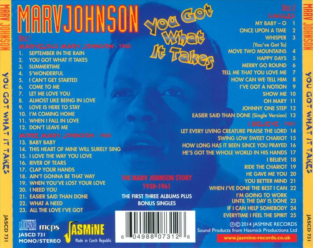 You Got What It Takes: Marv Johnson Story 1958-1961 cover art