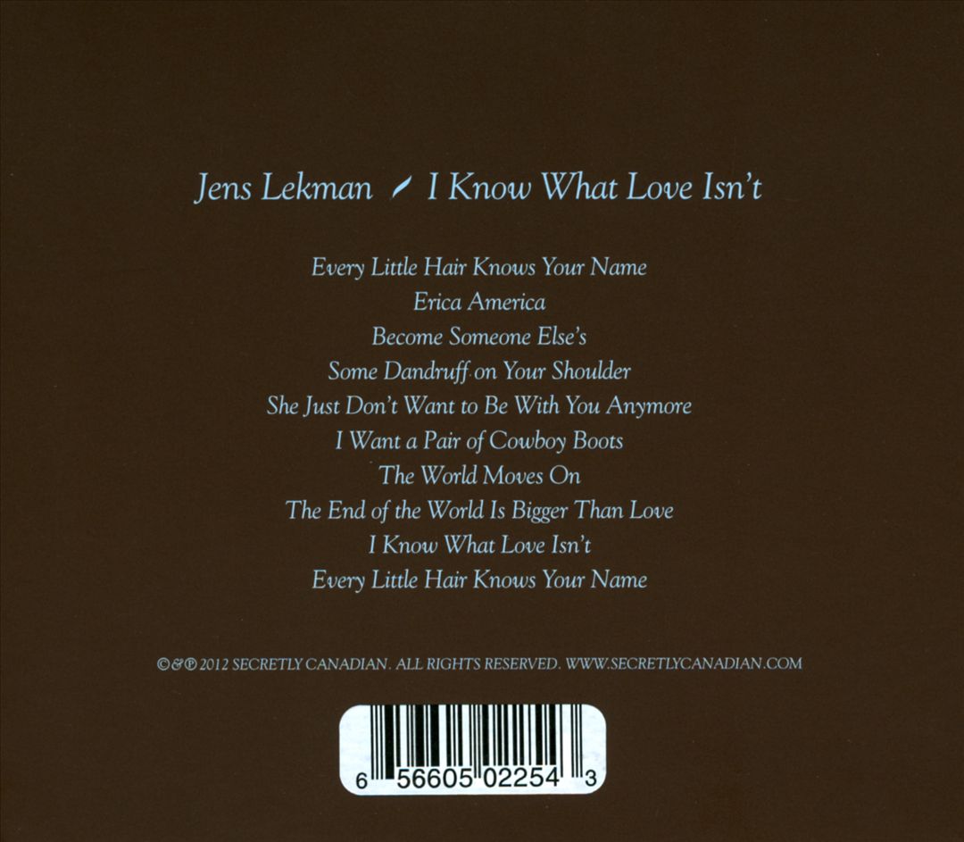 I Know What Love Isn't cover art