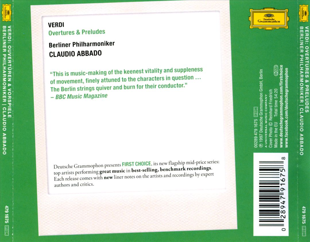 Verdi: Overtures & Preludes cover art