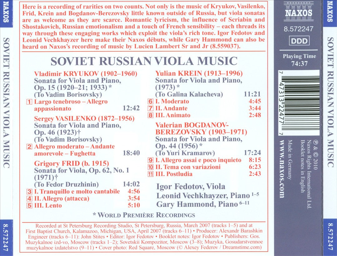 Soviet Russian Viola Music cover art