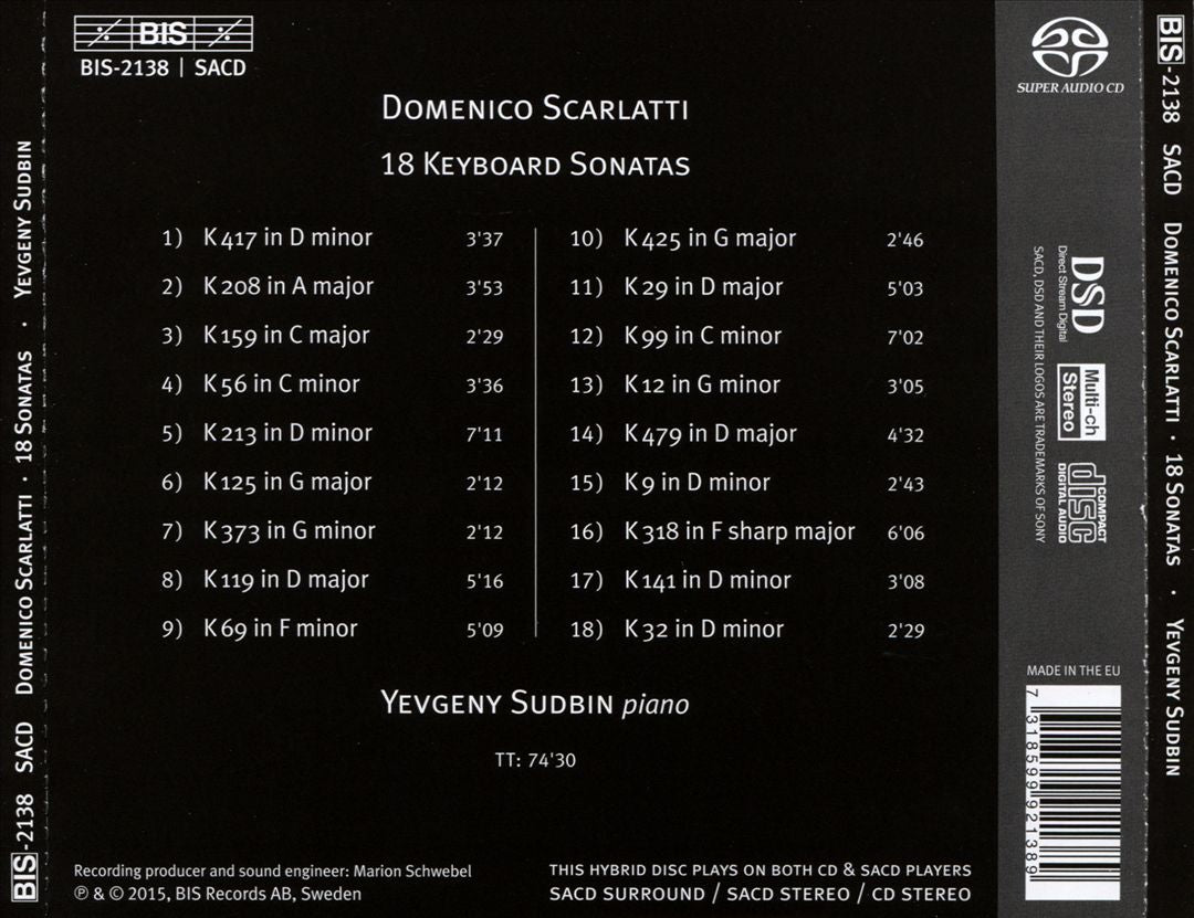 Scarlatti: 18 Sonatas cover art