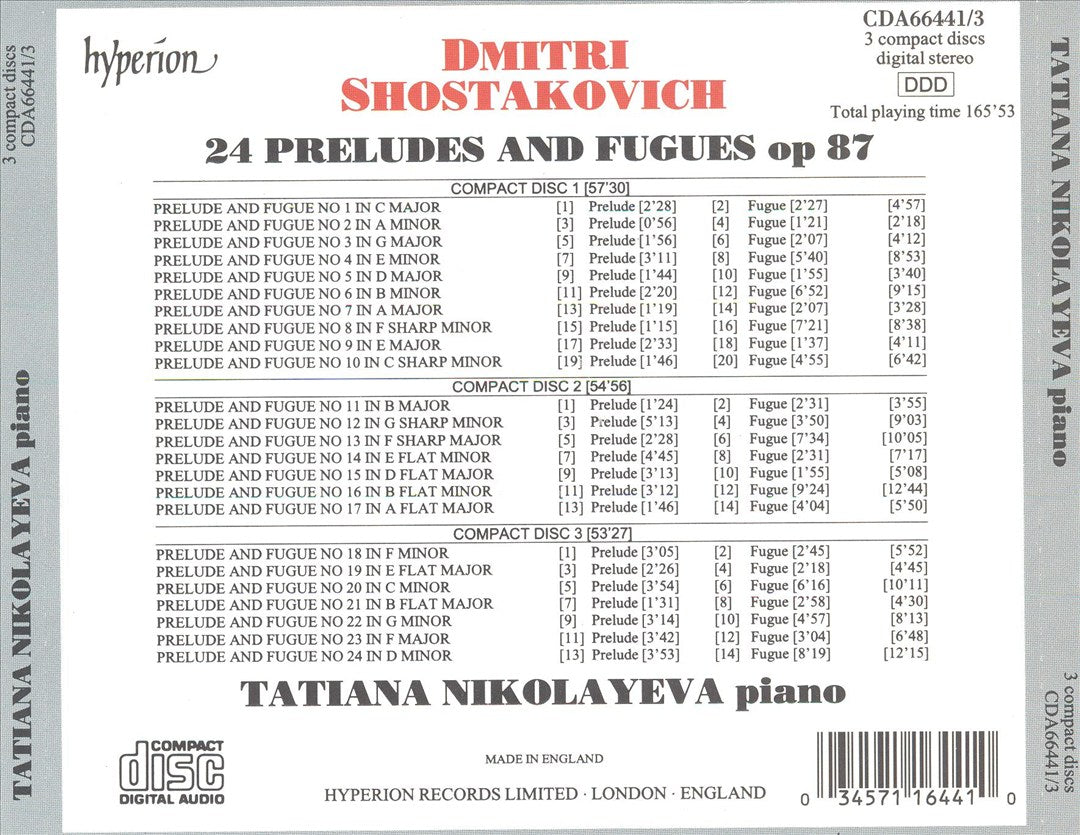 Shostakovich: 24 Preludes and Fugues cover art