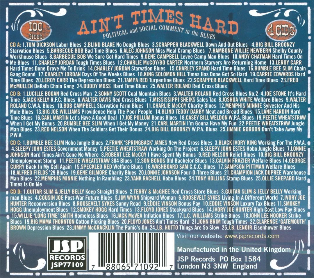 Ain't Times Hard: Political and Social Comment In The Blues cover art