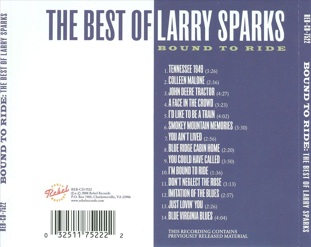 Best of Larry Sparks: Bound to Ride cover art