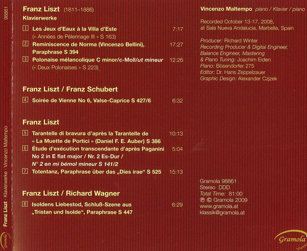 Liszt: Klavierwerke cover art