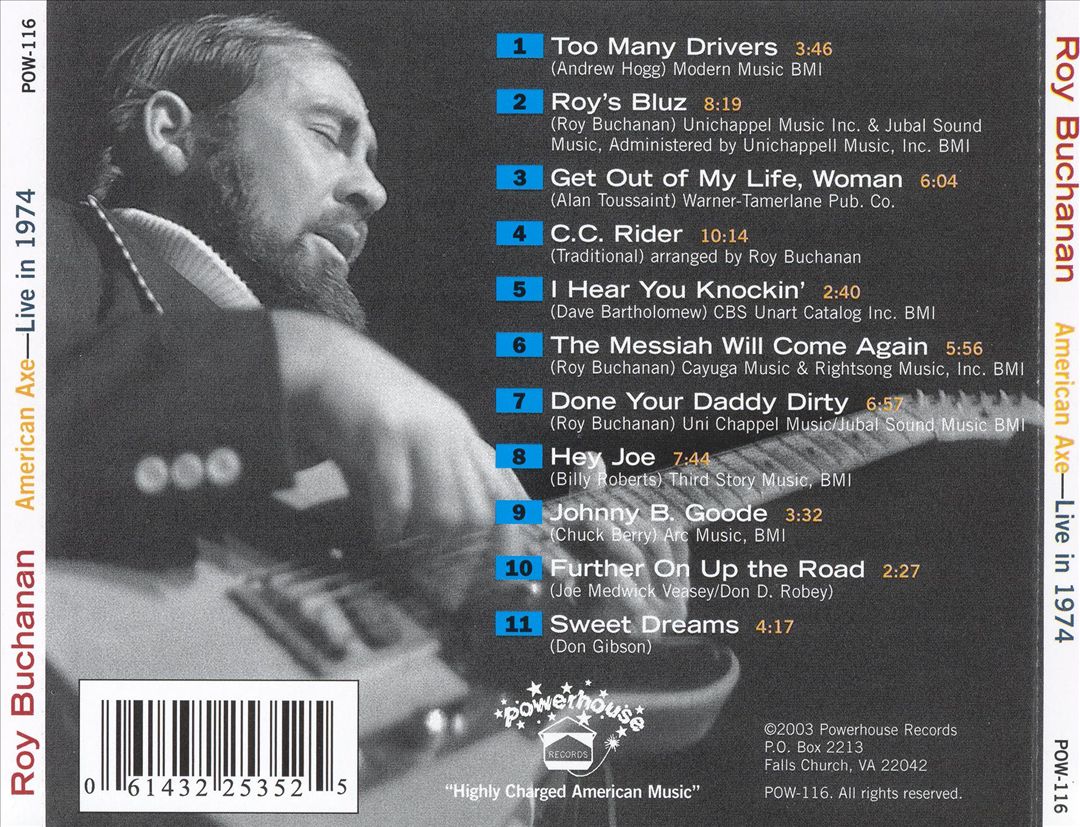 American Axe: Live in 1974 cover art