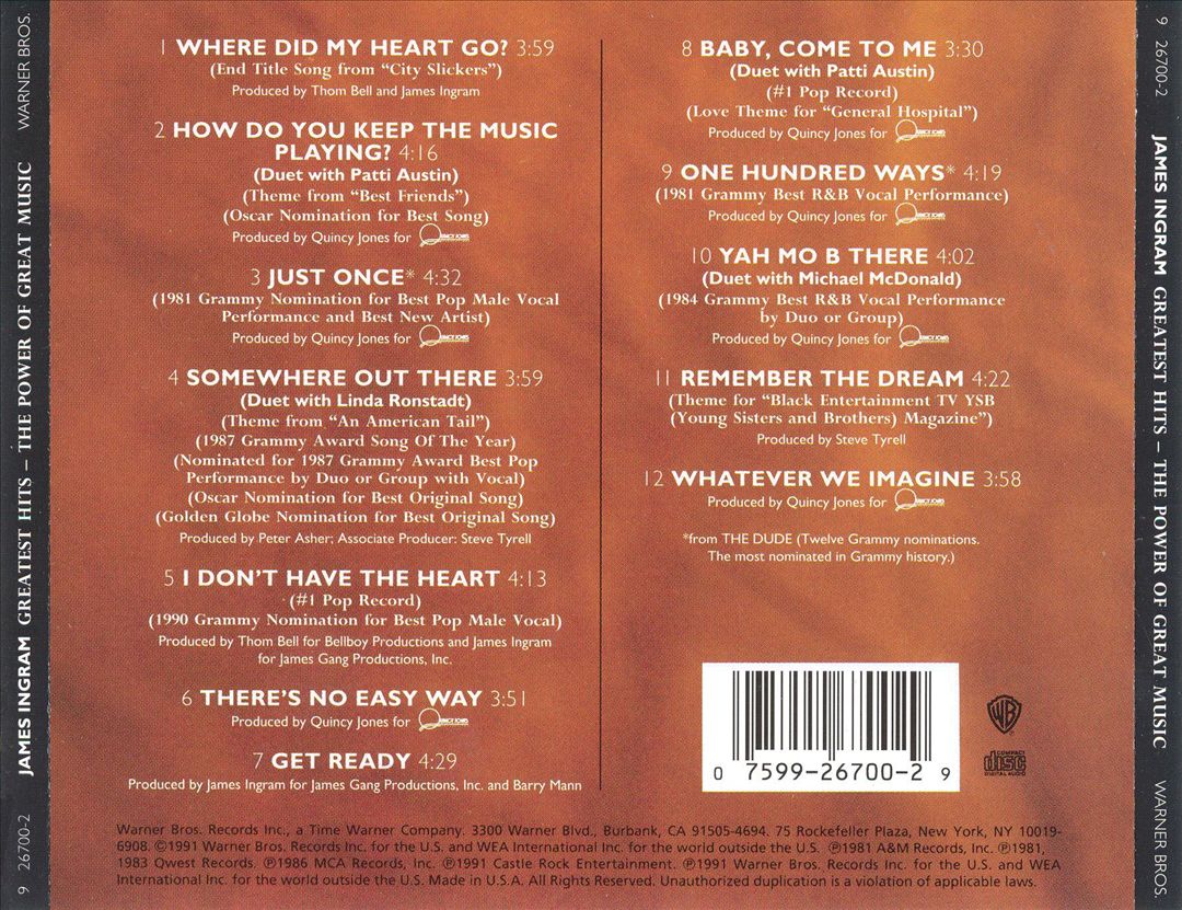Greatest Hits: The Power of Great Music cover art