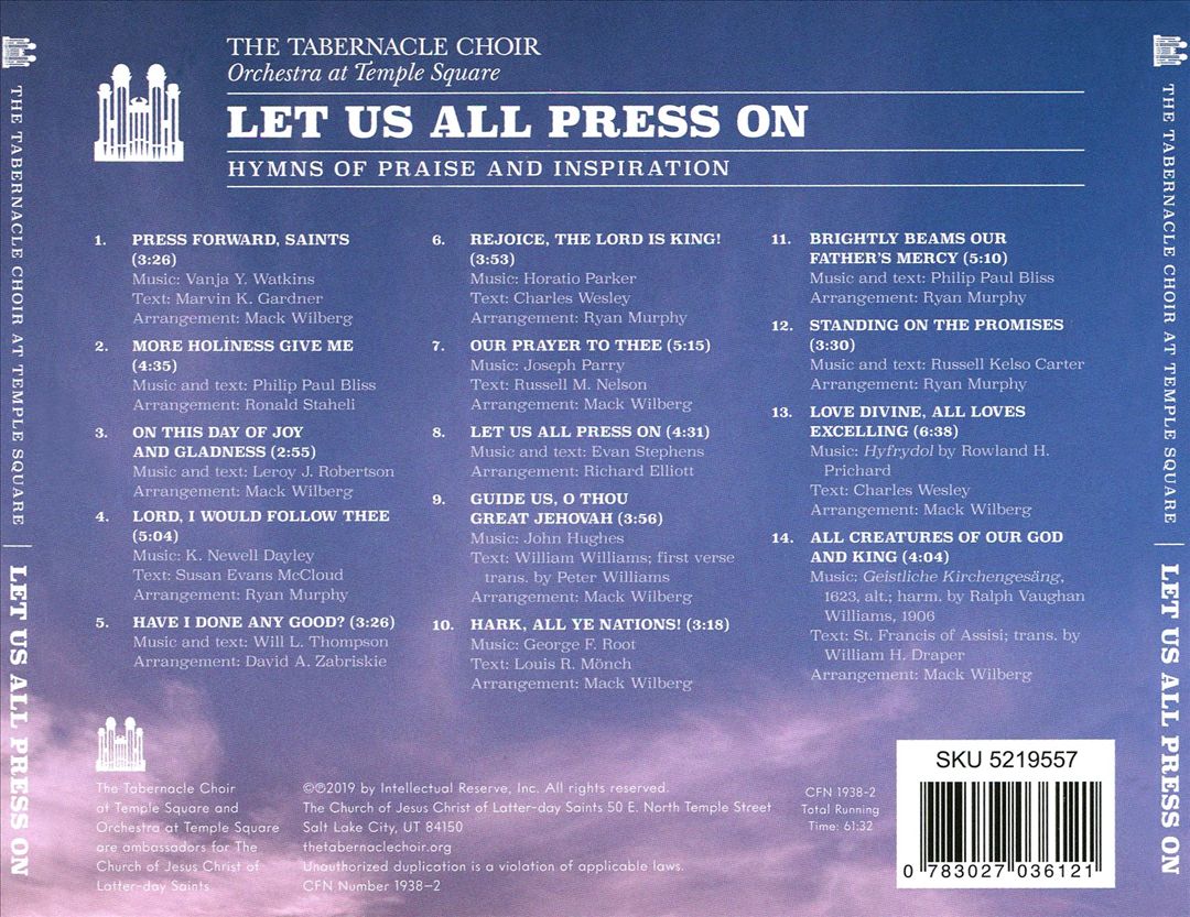 Let Us All Press On cover art
