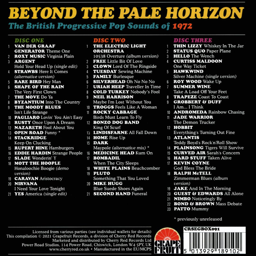 Beyond the Pale Horizon: British Progressive Pop Sounds of 1972 cover art