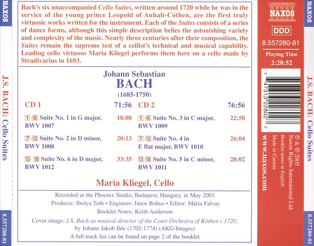 J.S. Bach: Complete Cello Suites cover art