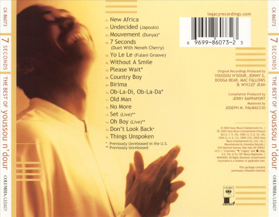 7 Seconds: The Best of Youssou N'Dour cover art