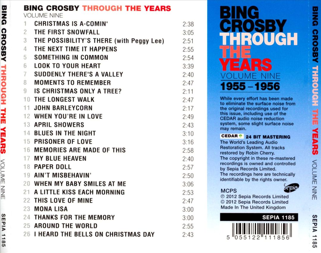 Through the Years, Vol. 9 (1955 - 1956) cover art