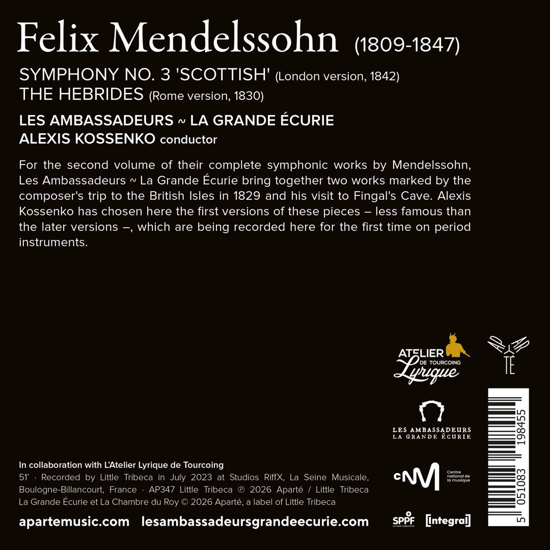 Mendelssohn: Symphony No. 3 "Scottish"; The Hebrides cover art